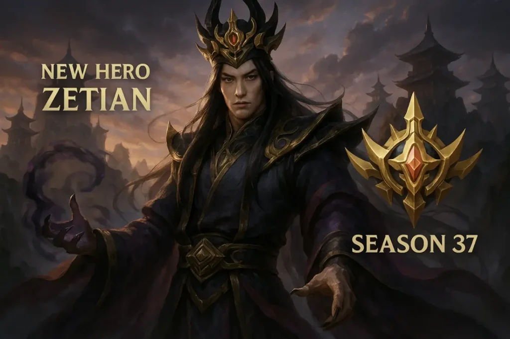 Zetian в Mobile Legends: Bang Bang — выход нового героя и старт рангового сезона 37